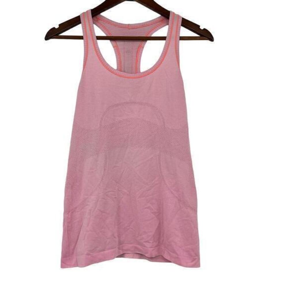 Lululemon Swiftly Tank Top Womens light Pink Racerback stretch athleisure size 8